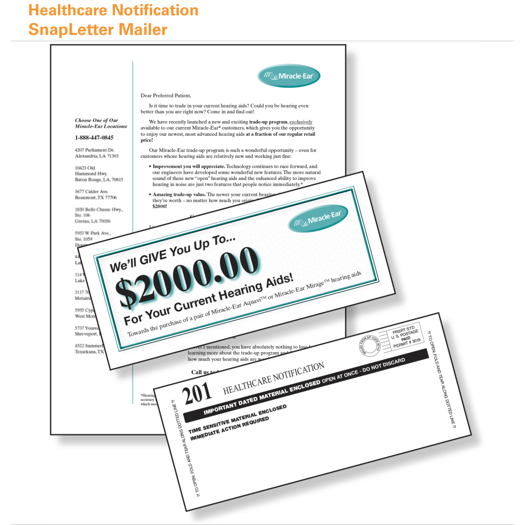 Snap Letter Example Healthcare Notification SnapLetter Mailer - FullTech Systems, Inc.