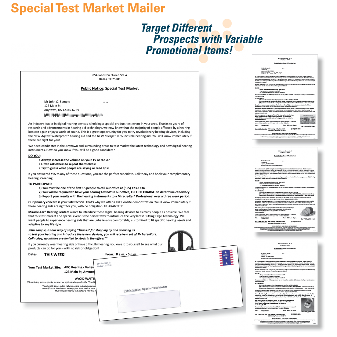 Special Test Market Mailer FullTech Systems, Inc.